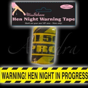 hen party warning tape