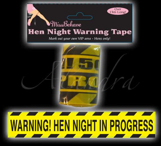 hen party warning tape