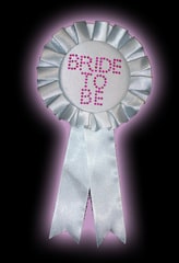 bride to be rosette