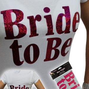 Bride to be t-shirt iron on