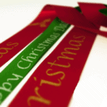 personalised christmas ribbon